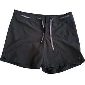 Prana Silvana Board Shorts Womens Size M Black Hiking Drawstring Activewear